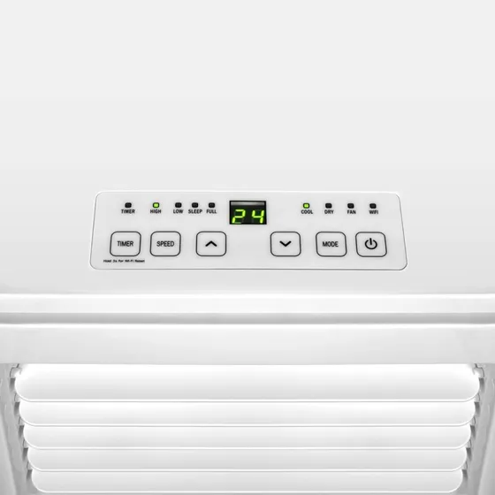 Teesa TSA8120 Bærbart klimaanlæg 2,5 kW Wi-Fi - Hvid
