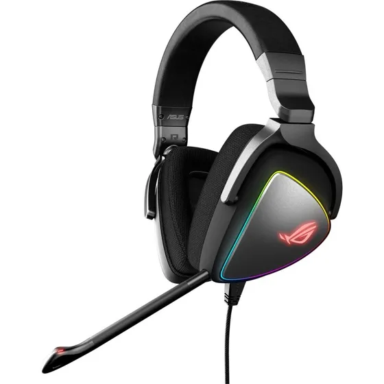 ASUS ROG Delta Gaming-headset USB-C, Sort