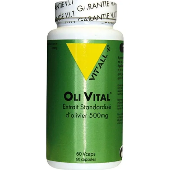 Vit'All+ Oli Vital Standardiseret Olivenekstrakt 500mg 60 kapsler