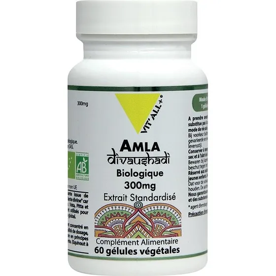 Vit'All+ Økologisk Amla 300 mg ekstrakt - 60 kapsler