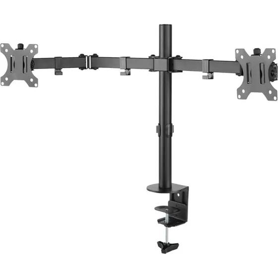 Deltaco Dual-monitor skærmarm 13-32" (2x8kg) Sort