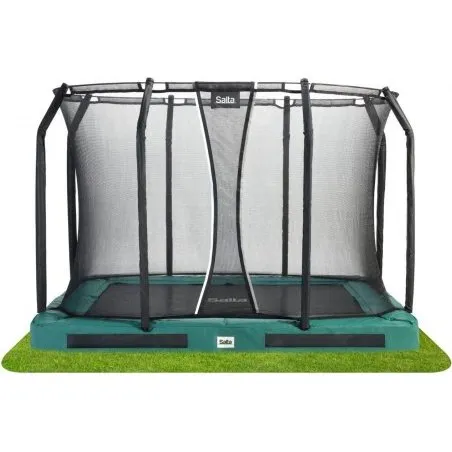 Salta Premium Ground trampolin 305×214 cm – grøn, rektangulær