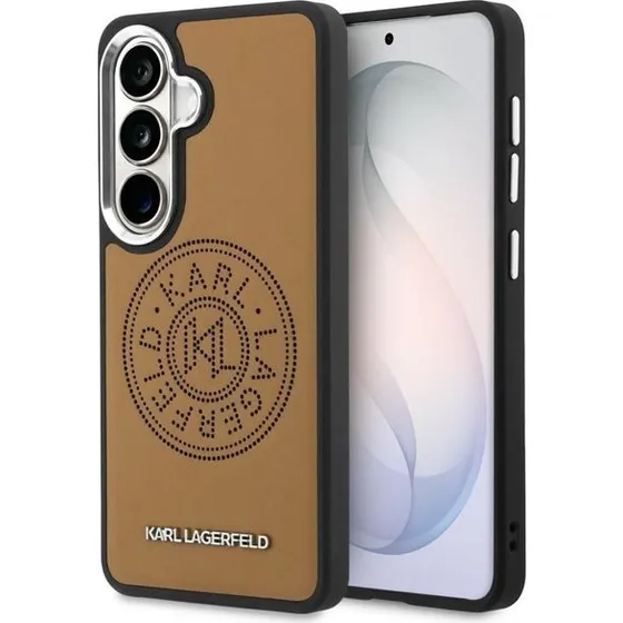 Karl Lagerfeld Perforated KL MagSafe Case til Samsung Galaxy S26+ - Brun