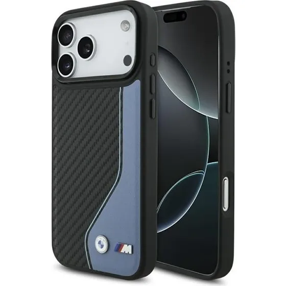 BMW M Carbon Logo MagSafe Case til iPhone 17 Pro Max - Blå