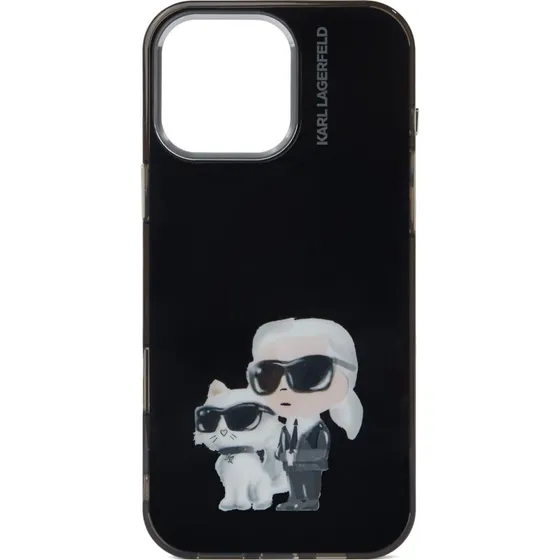 Karl Lagerfeld IML Aquarelle Case til iPhone 16 Pro Max - Sort