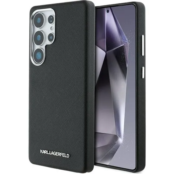 Karl Lagerfeld Saffiano MagSafe Case til Samsung Galaxy S25 Ultra - Sort