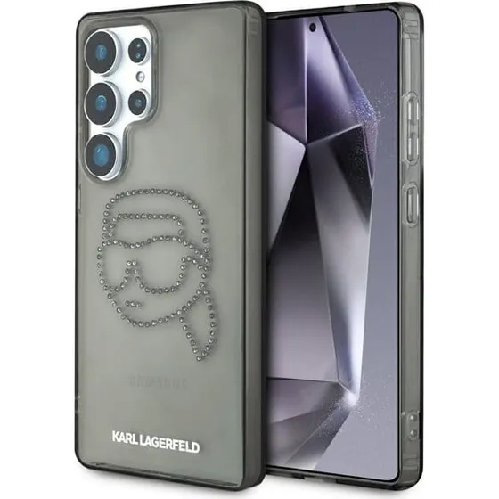 Karl Lagerfeld Rhinestones Karl Head Logo til Samsung Galaxy S25 Ultra