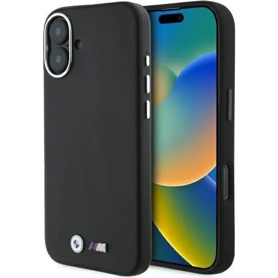 BMW M Smooth Full Wrapped Metal MagSafe Case til iPhone 16 Plus - Black