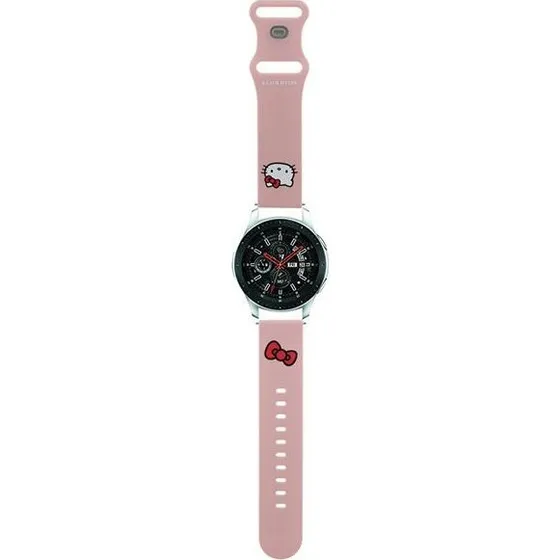 Hello Kitty Universel Silikone Urrem - 22mm - Pink
