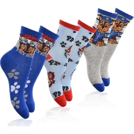 Paw Patrol Børnestrømper - 3-pak - Størrelse 31/34