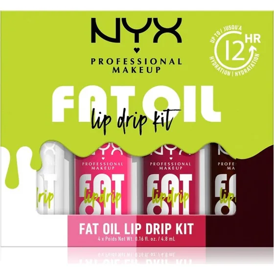NYX Professional Makeup Fat Drip Læbestiftkit 4x4,8 ml