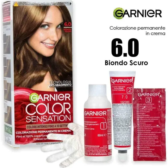 Garnier Color Sensation 6.0 Mørkblond Permanent Cremefarve