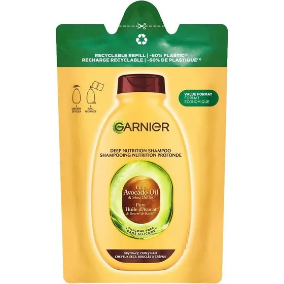Garnier Shampoo Refill med Avocado-olie, 250 ml