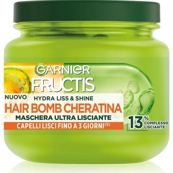 Garnier Fructis Hydra Liss & Shine Udglattende Maske med Keratin 320 ml