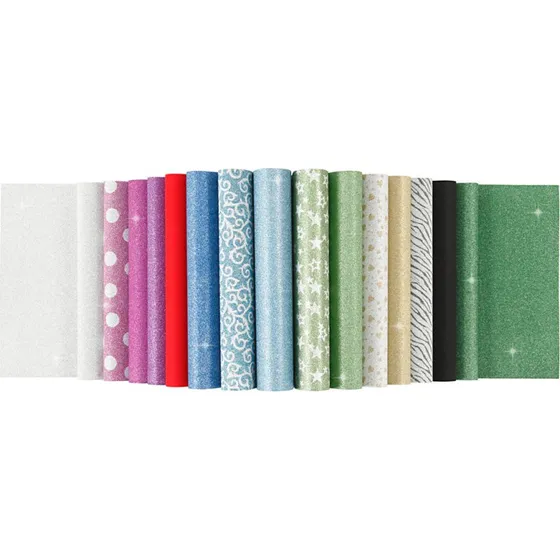 Creas Glitterpapirblok A4 150 g – 30 ark (ass.)