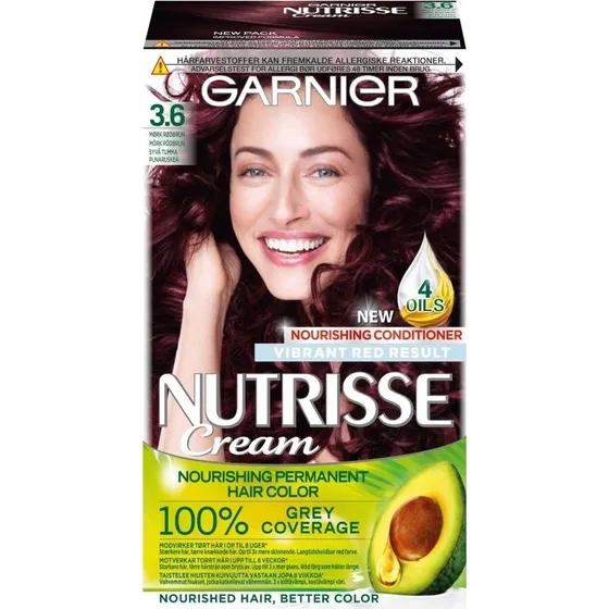Garnier Nutrisse Cream 3.6 Dark Red Brown 160 ml
