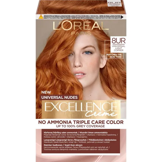 L'Oréal Paris Excellence Universal Nudes 8UR Light Copper