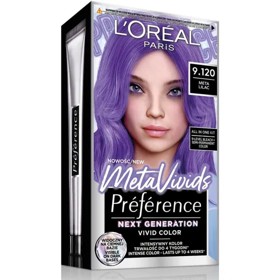 L'ORÉAL PREFERENCE Metavivids 9.120 Lila Hårfarve