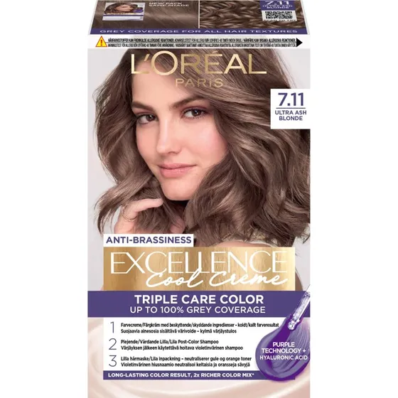 L'Oréal Paris Excellence Cool Crème 7.11 Ultra Ash Blond
