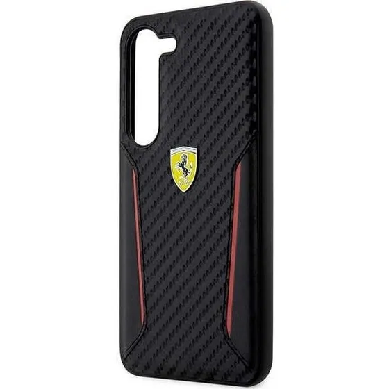 Ferrari Carbon Contrast Edges Case til Samsung Galaxy S23+ - Black
