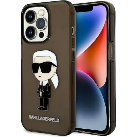 Karl Lagerfeld Ikonik Hardcase til iPhone 14 Pro - Black