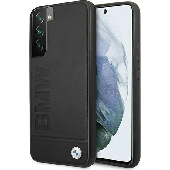 BMW Signature Logo Imprint Case til Samsung Galaxy S22+ - Sort