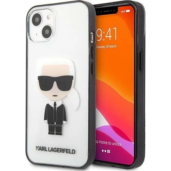 Karl Lagerfeld Iconik Karl Case til iPhone 13 mini - Transparent