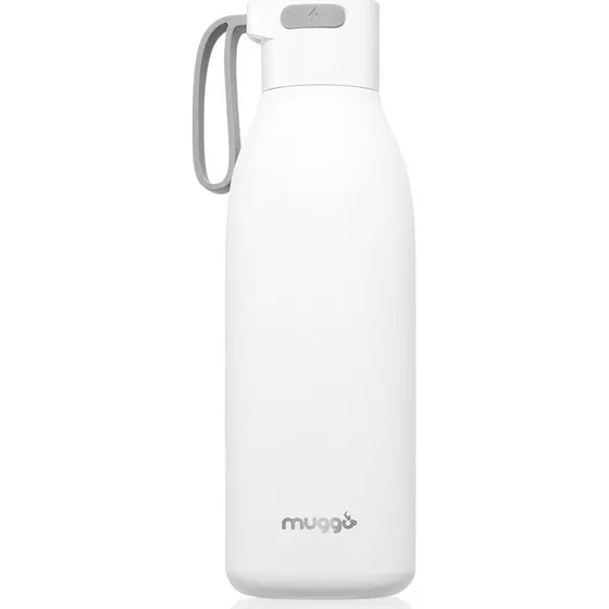 Muggo Ren selvrensende termoflaske, hvid, 450 ml
