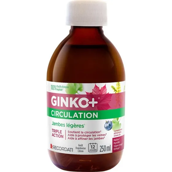 Recordati Ginko+ Light Leg Circulation Triple Action 250ml