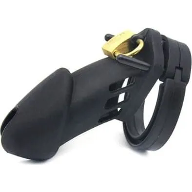 Cocklock CB-6000 Silicone Chastity Cage - Sort