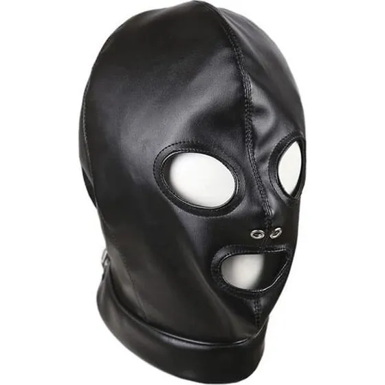 BDSM Maske med åben mund, øjne og næsehul