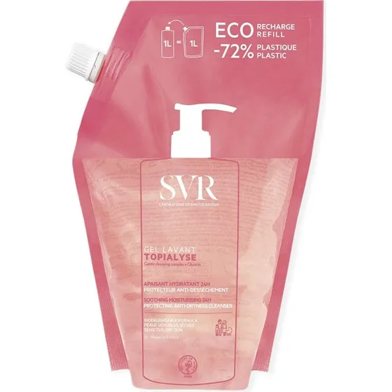 SVR Topialyse Moisturizing Cleansing Gel 24t Eco-refill 1L