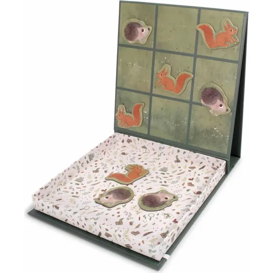 Filibabba Magnetspil Tre på stribe – Skovens dyr