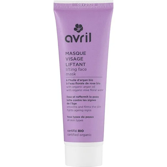 Avril Løftemaske med arganolie og økologisk rosenblomstervand 50ml