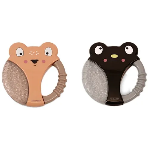 Filibabba Kølende bideringe Pingvin & Hjort, 2 stk