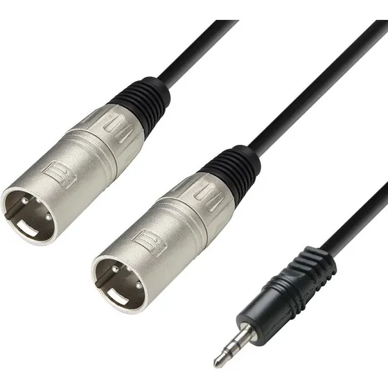 Adam Hall Cables 3 STAR YWMM 0600 – 3,5 mm stereo til 2x XLR, 6 m