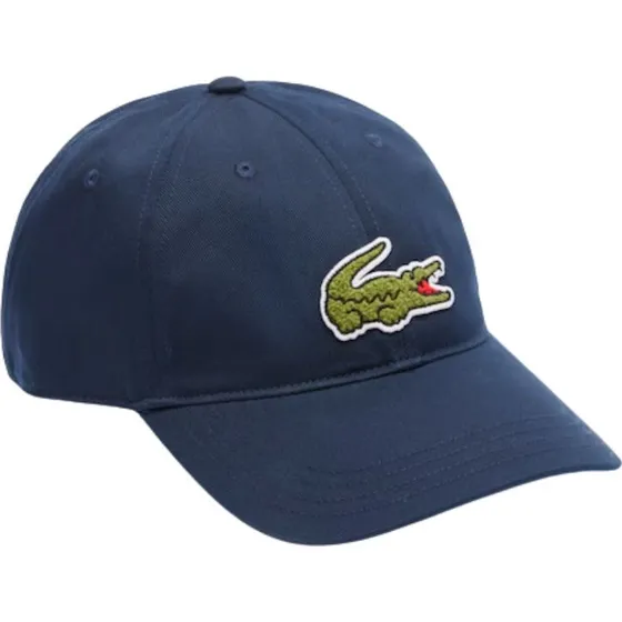 Lacoste Crocodile Badge Cotton Twill Cap Navy