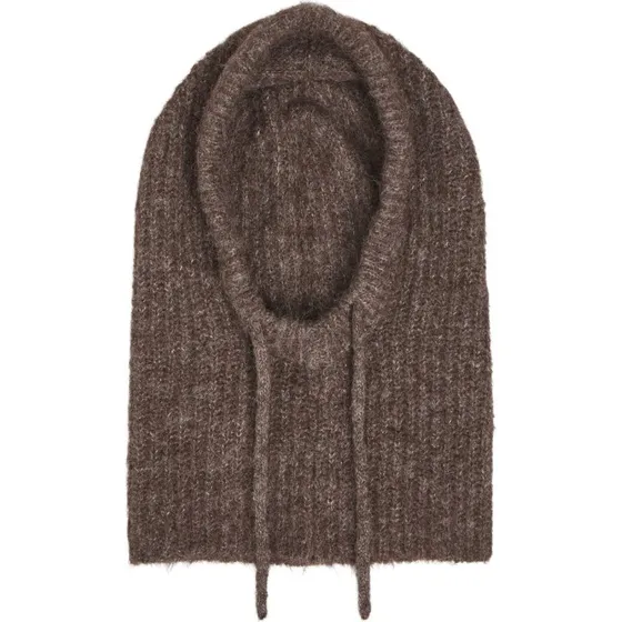 Object Milu Knit Balaclava Chicory Coffee Melange