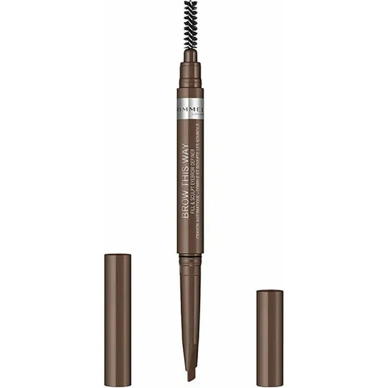 Rimmel Brow This Way 2 i 1 øjenbrynsblyant - 002 Medium Brun