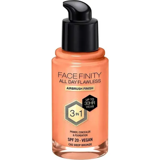 Max Factor Facefinity 3-i-1 Foundation & Concealer C82 Deep Bronze 30 ml