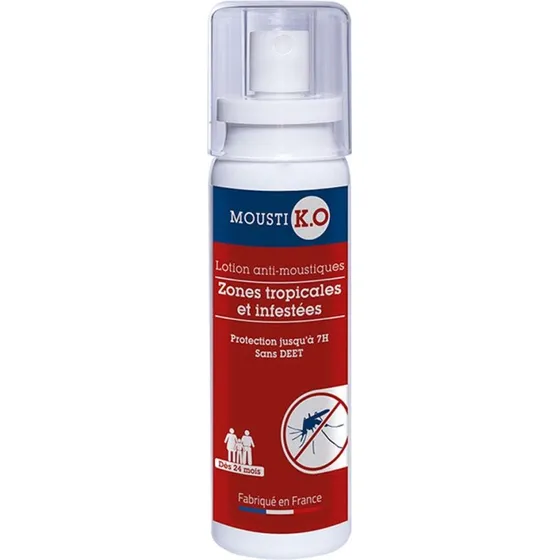 Mousti KO Myggeafvisende Lotion til Tropiske Områder, 100 ml