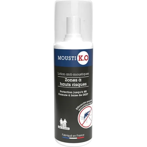 Mousti KO Mosquito Repellent Lotion Højrisikoområder 100ml