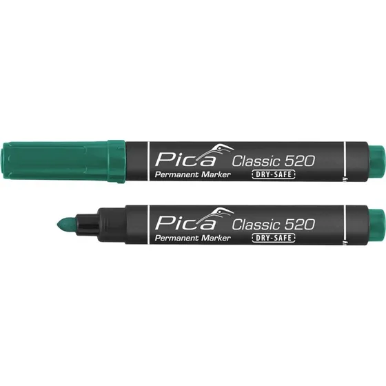 PICA Classic Permanent Marker DRY-SAFE Grøn 1-4mm