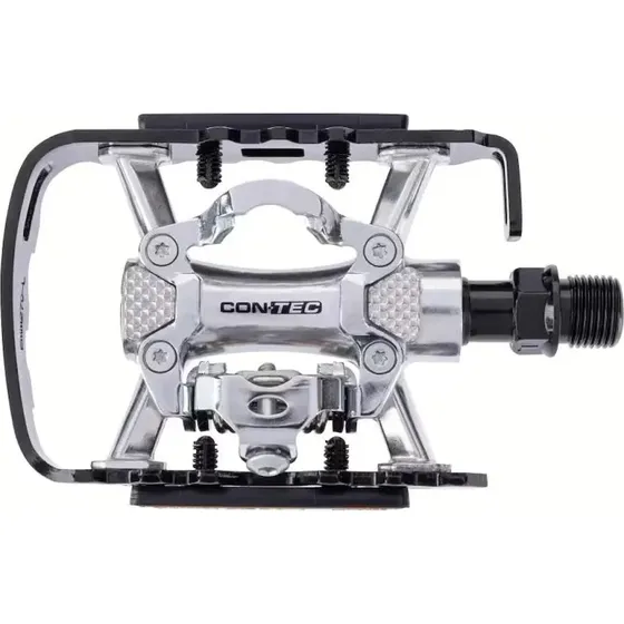 CONTEC Sprint kombipedaler SPD sort/sølv