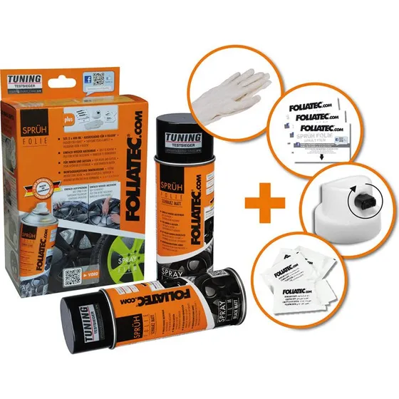 Foliatec Spray Film (Dip) – Hvid Blank, 2x400 ml