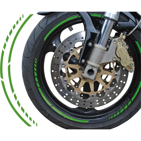 Foliatec Grøn fælgbånd til motorcykel 7 mm
