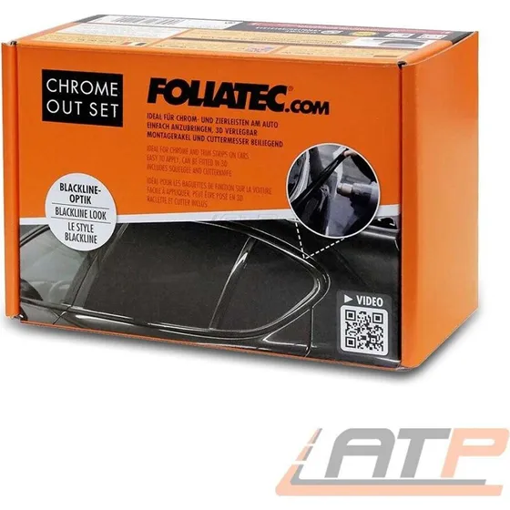 Foliatec Chrome Out Set – Sort Glans 5 cm x 15 m