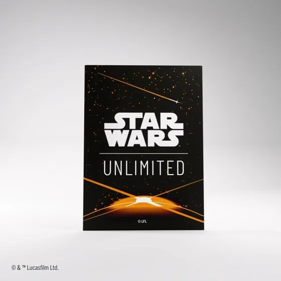 Gamegenic Art Sleeves Star Wars Unlimited - Card Back Orange (60+1 stk)