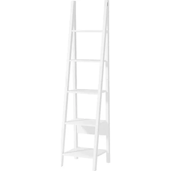 SoBuy Bogreol 5 hylder 44x39x180cm - 2-delt sæt, Hvid FRG101-Wx2