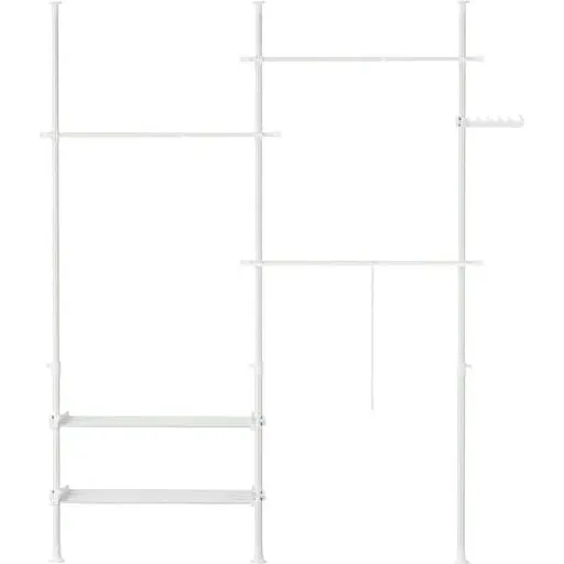 SoBuy Tøjstativ FRG34-II-W Hvid (124-226x200-295cm)